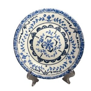 Corelle Portofino 6-3/4" Plate Bread Butter Appetizer Dessert Blue White